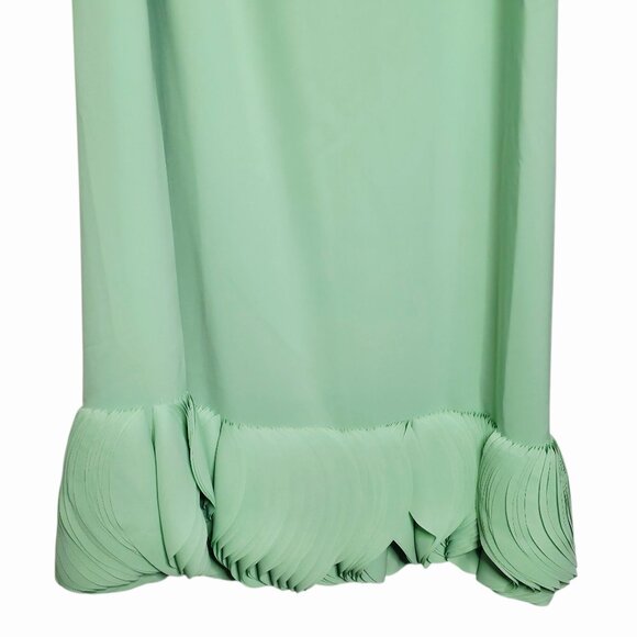 Alexis‎ Jamie Persian Green Maxi Dress One Shoulder Laser Cut Gown S - Picture 8 of 16